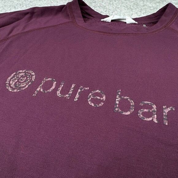 Pure Barre X TAVI Crew Neck Sweatshirt Pink Purple - Picture 6 of 9